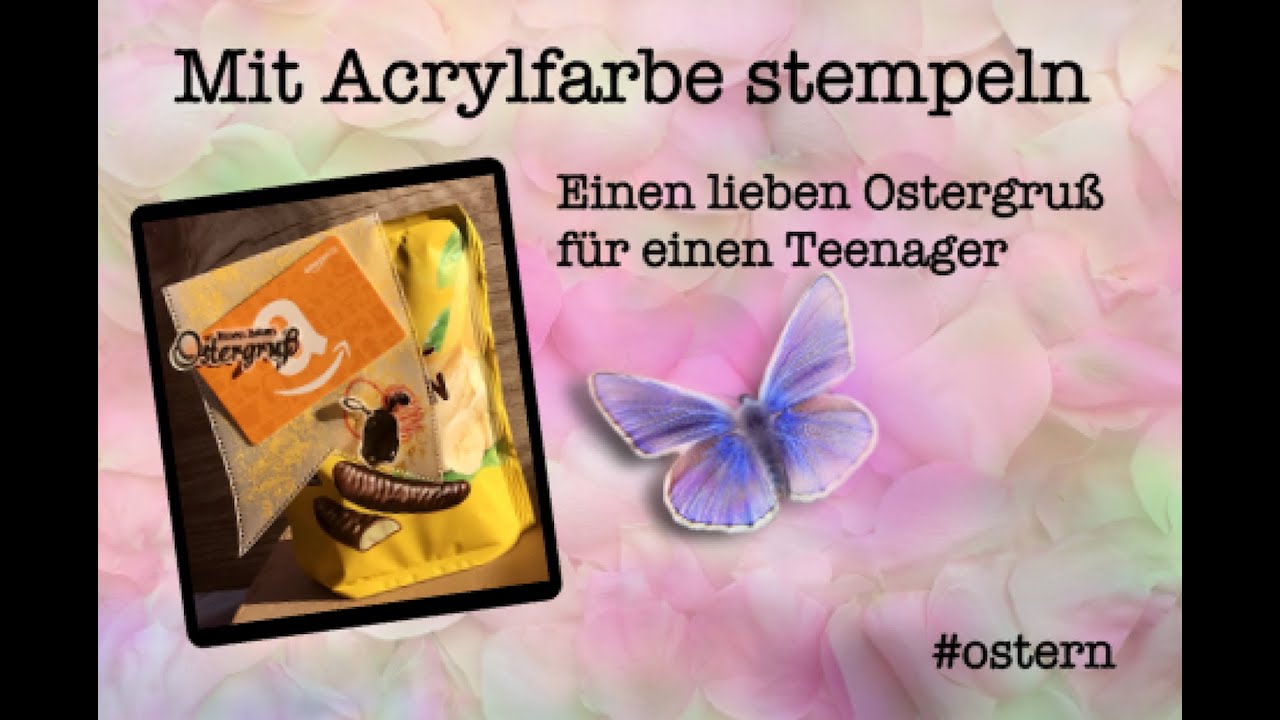 Mit Acrylfarbe stempeln | kleines Ostergeschenk | Pleiten, Pech und Pannen😂