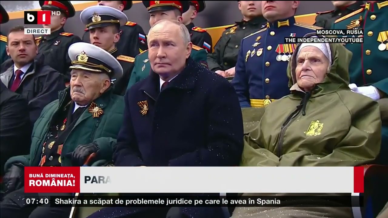 PARADA DE LA MOSCOVA CU UN TANC DIN ANII '40_Știri B1TV_10 mai 2024