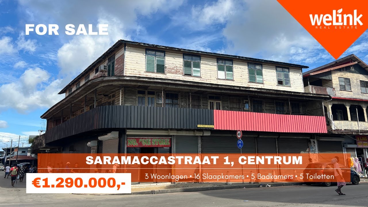FOR SALE | SARAMACCASTRAAT 1 | WeLink Real Estate| Suriname