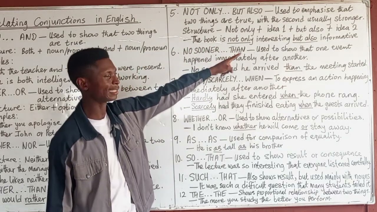 How to use Correlating Conjunctions in English language 