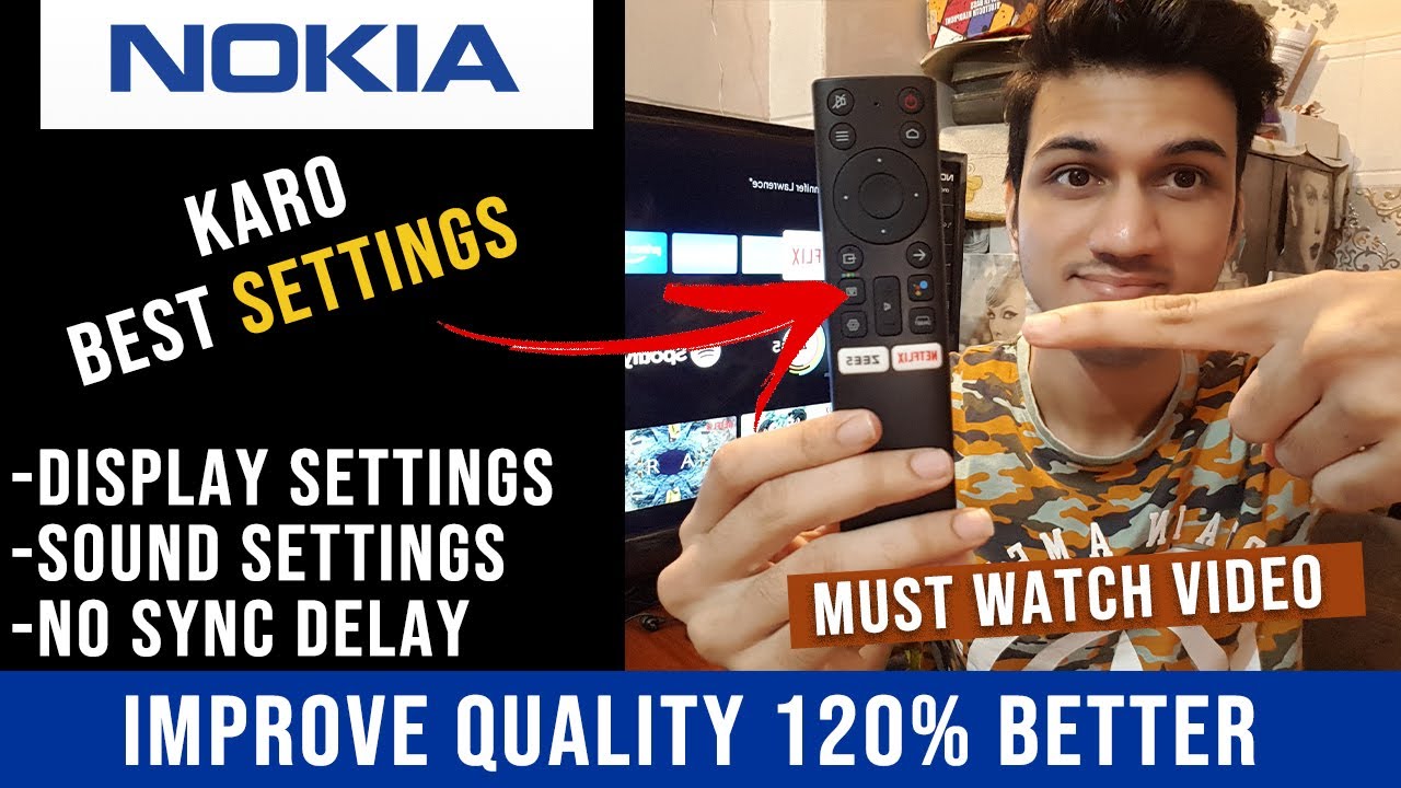 Nokia 32 Inch Smart TV Best Picture & Audio Settings | Sound Delay Problem Solved