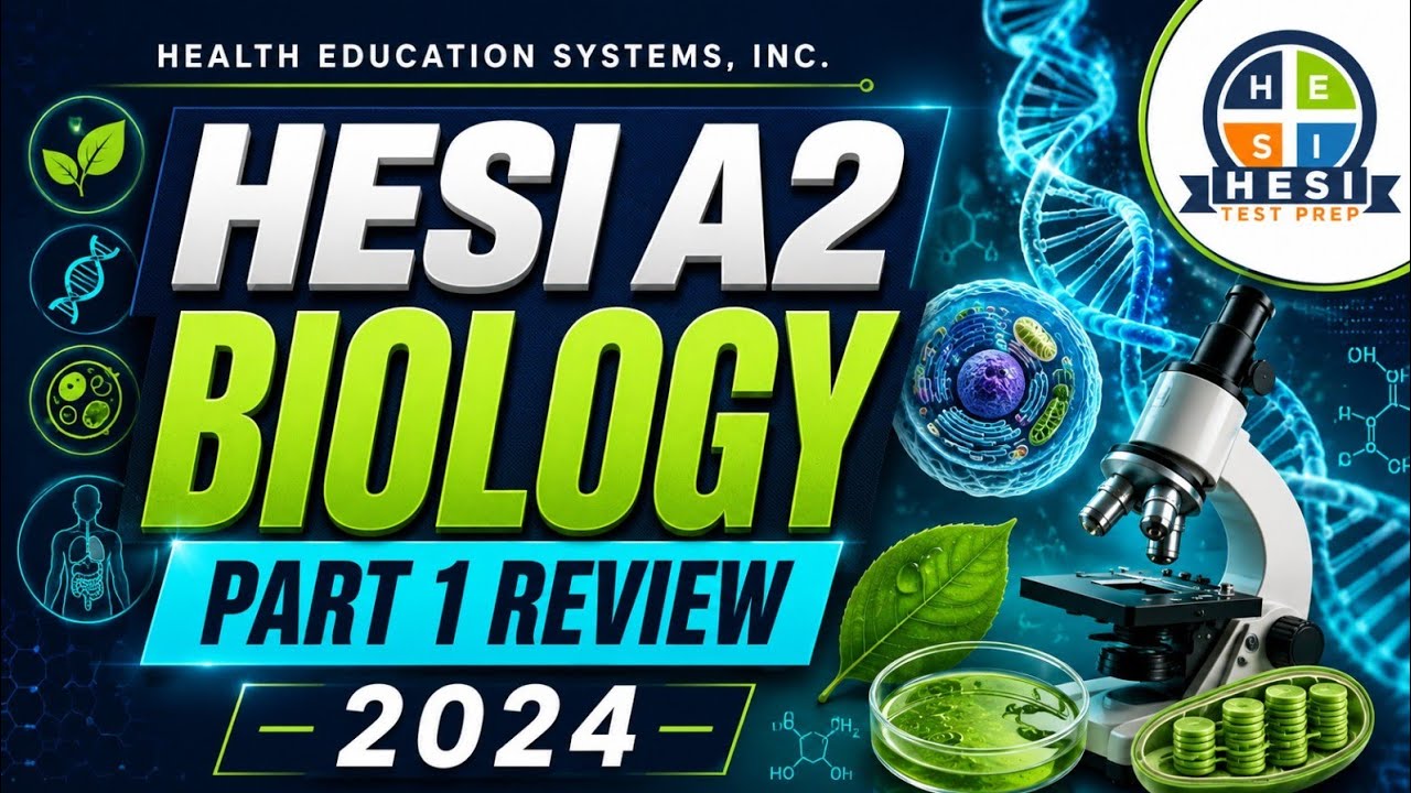 HESI A2 Biology Part 1 Review 2024 #hesia2 #hesia2Biology