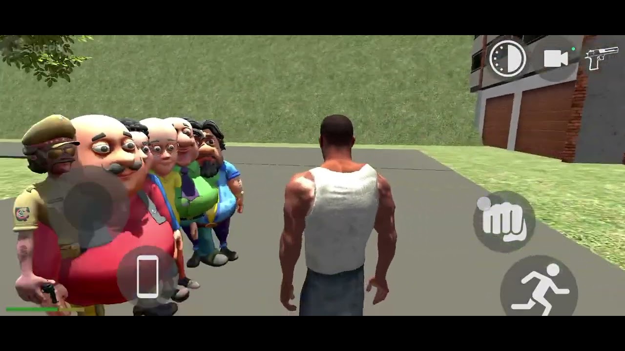 #FranklinvisitMotuPatluCitypart 2Indianbike driving3Dfunnygameplay 😂😂😂