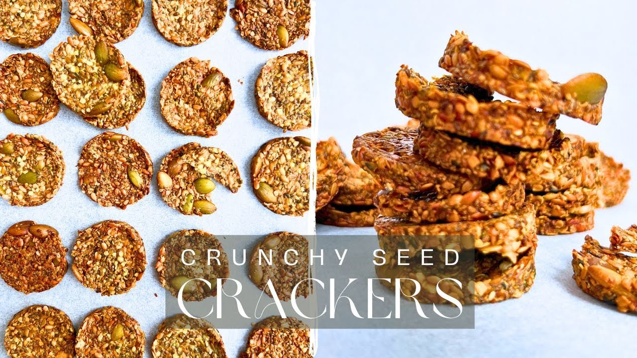 DELICIOUSLY Crunchy Homemade Seed Crackers Made Easy!