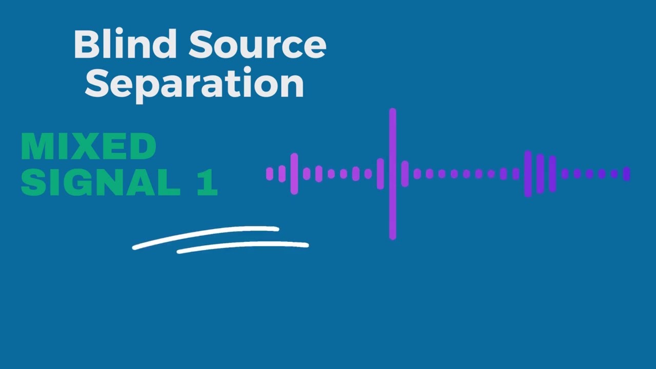 Application of blind source separation to audio signal