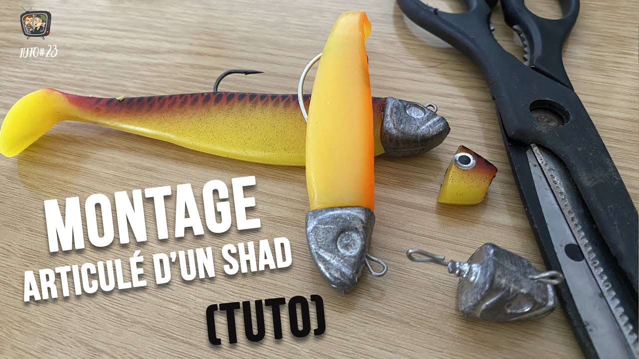 🛠〚TUTO〛Comment monter un leurre souple ARTICULÉ ? 🛠