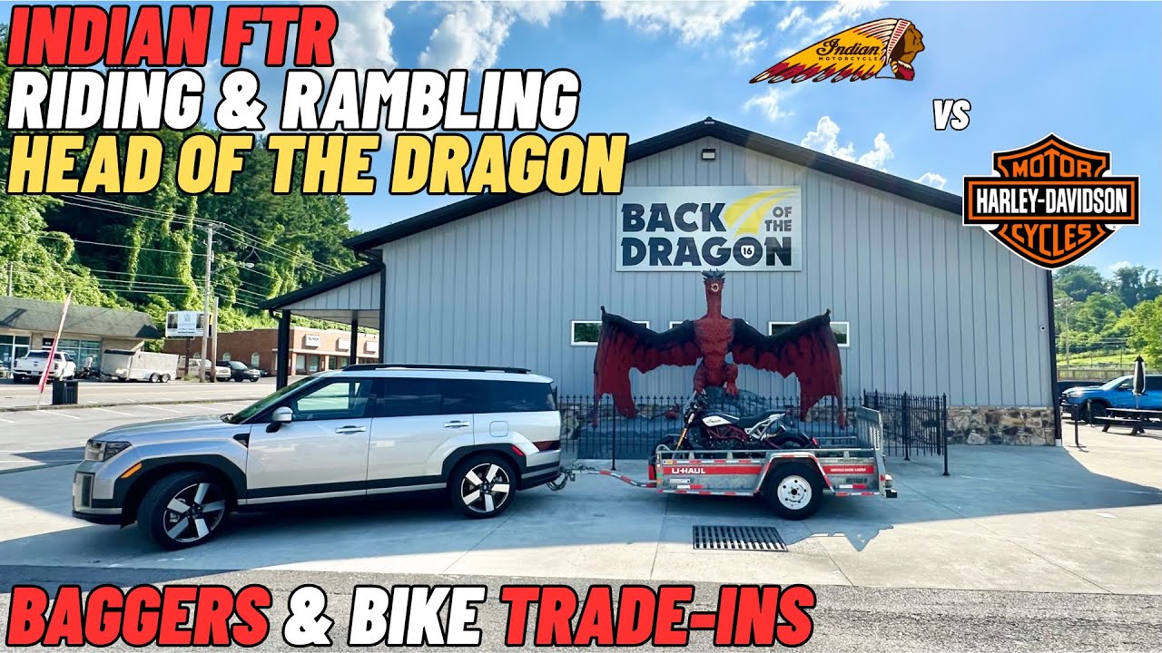 Indian FTR Riding & Rambling: Head of the Dragon, Baggers & Bike Trade-Ins!