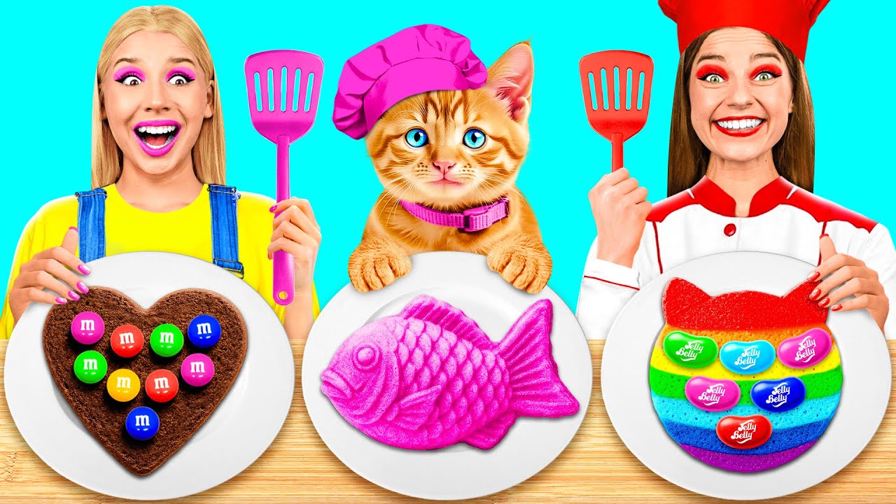 Sfida Di Cucina con Gatto | Gustose Ricette di Cucina