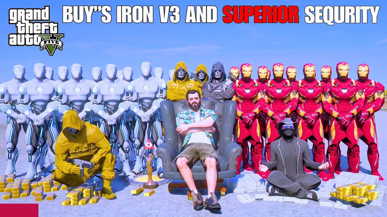 BUY'S IRON MAN V3 AND SUPERIOR SEQURIRY ! GTA5 CINEMATIC GAMEPLAY ⁨@Tecnogamerz