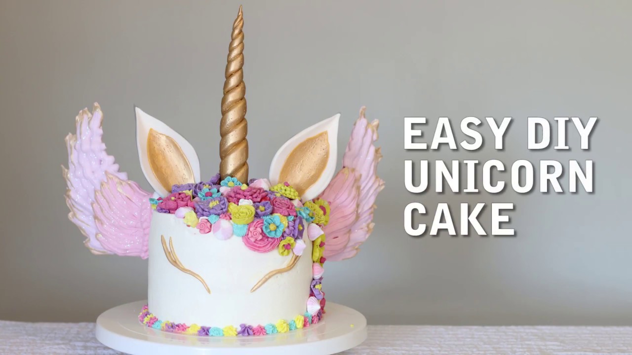 Easy DIY Unicorn Cake