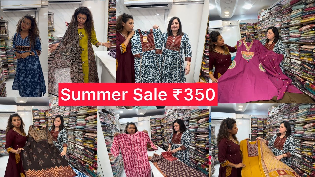 ₹350😱Ajrak Gamthi Mull Sale | Flat 20% | Vadodara Local Market 