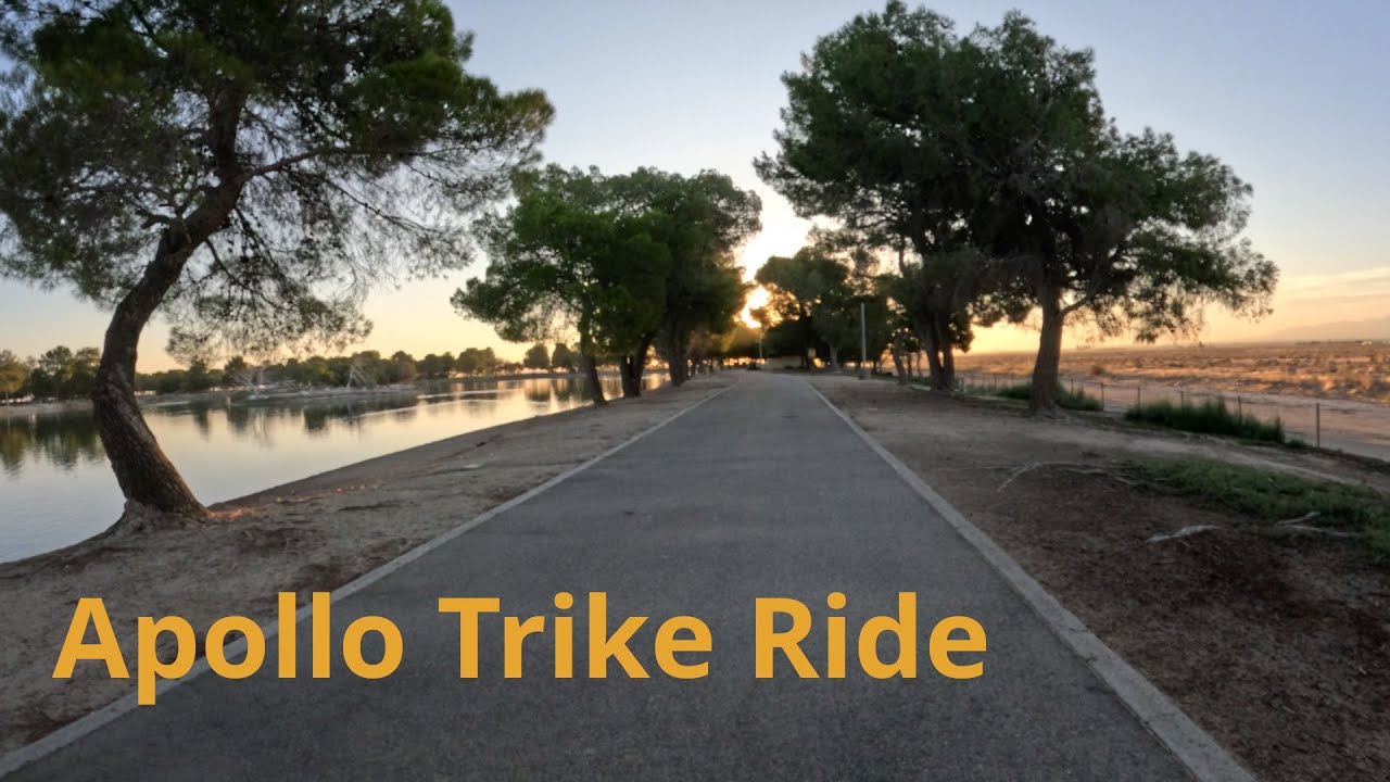 Recumbent trike ride around Apollo Park