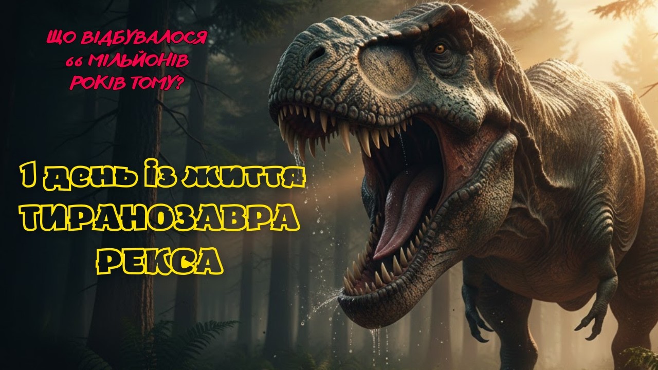 🦖 1 день із життя Тиранозавра: що відбувалося 66 мільйонів років тому? – А це Цікаво про динозаврів