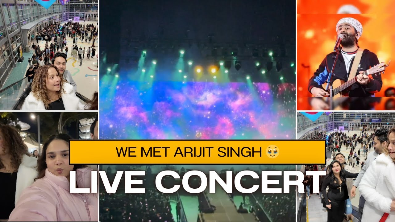 WE MET ARIJIT SINGH 🥹 || Ishita || || Suraj || #liveconcert #arijitsingh #sydney #qudosbankarena
