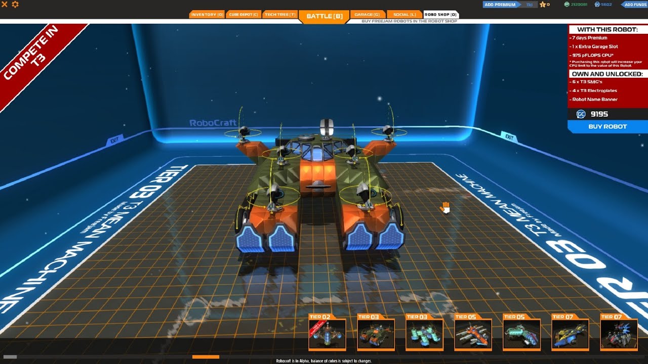 Robocraft T3 Mean Machine from Shop