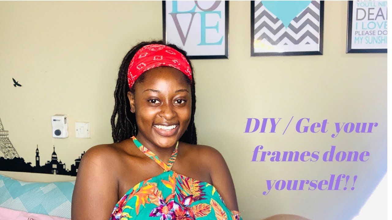 DIY | How I MADE my wall frames CHEAP and CUSTOMIZED in Ghana | 2021