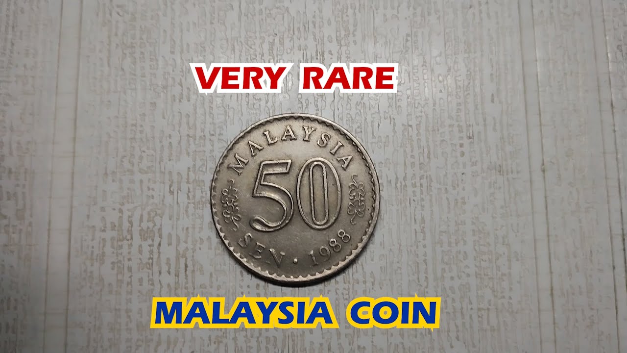 50 Sen- Agong Malaysia Coin of 1988 #malaysia #coins #50sen #agong #vintagecoins #collectibles