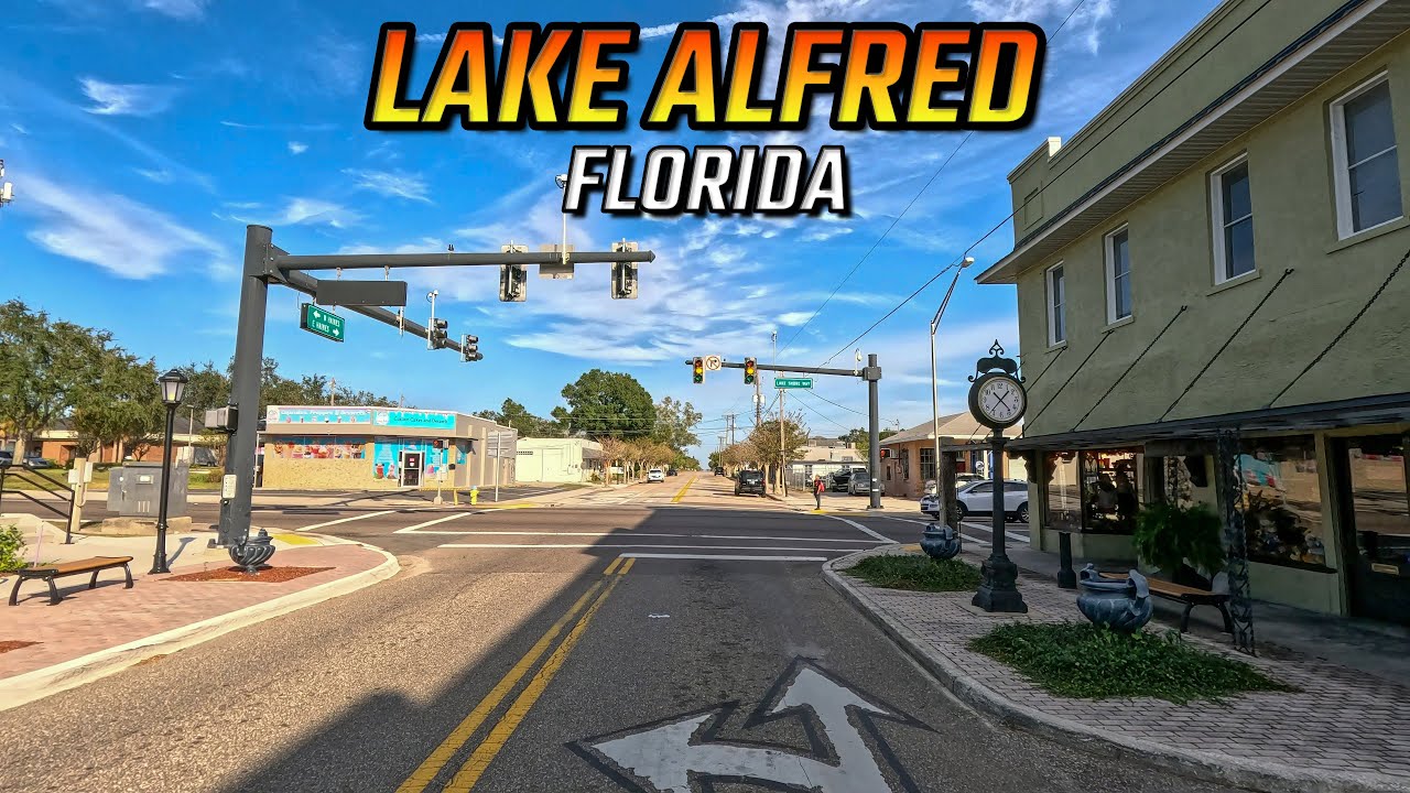 Lake Alfred Florida Driving Through