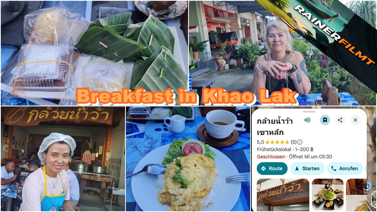 02.2026 Frühstück an der Hauptstraße in Khao Lak BangNiang