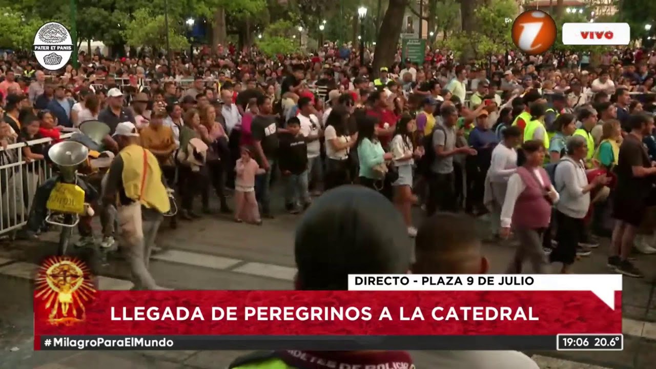 Llegada de Peregrinos a la Catedral Basilica