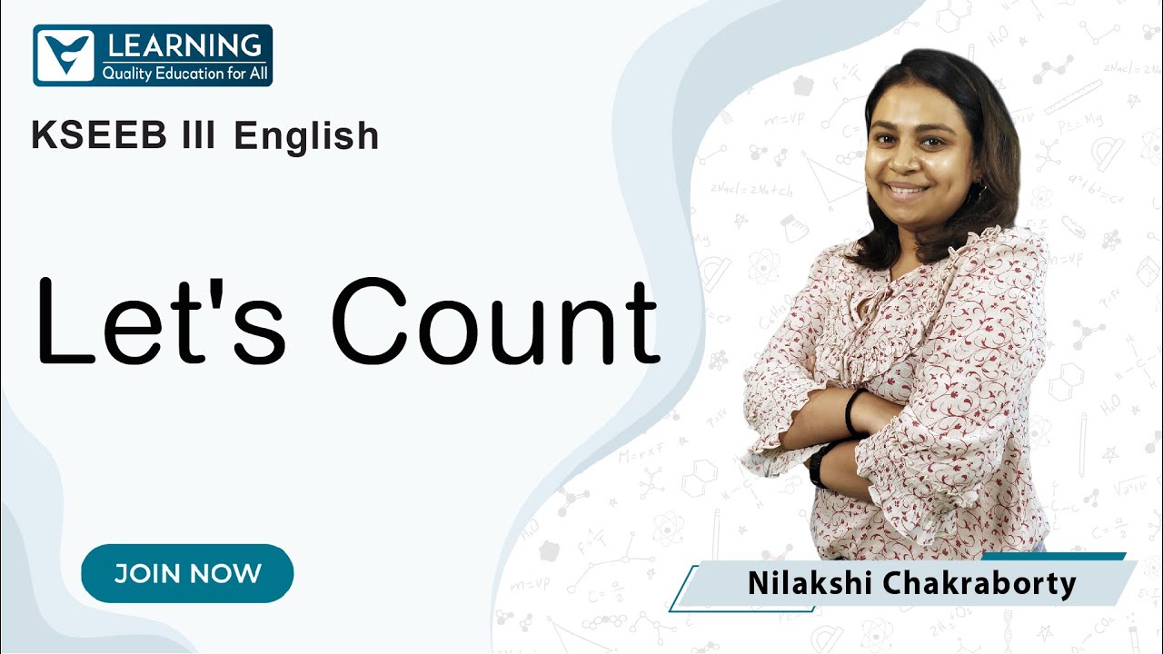 Class 3 English | Class 3 Let's Count | KSEEB | By Nilakshi Ma'am | Vista's Junior K - 4