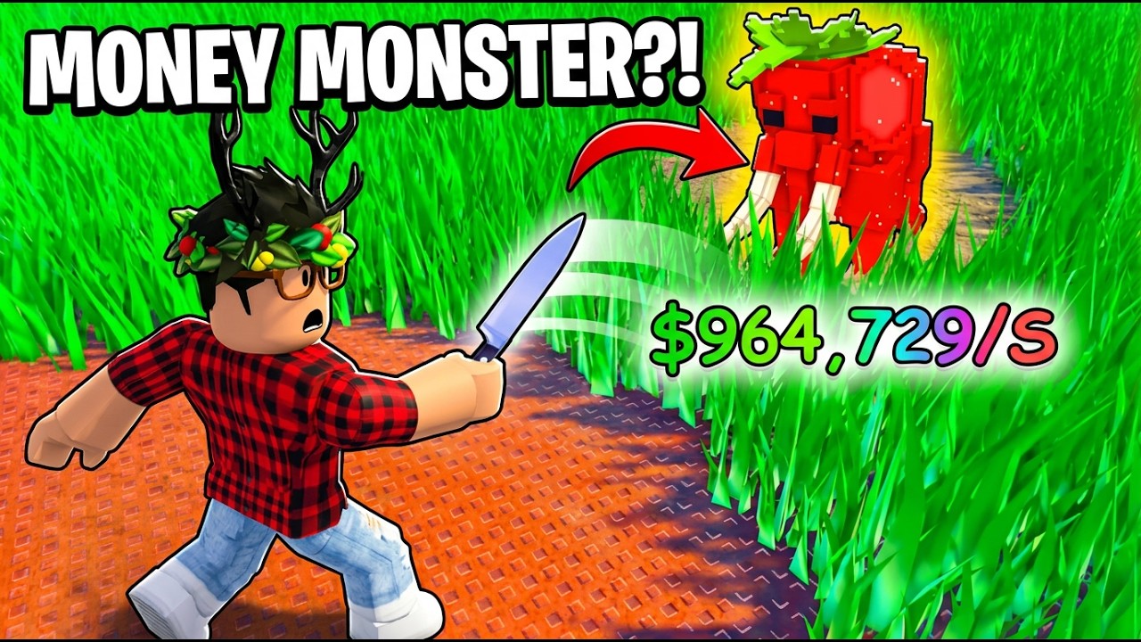 Cutting Grass For Brainrots!! | ROBLOX
