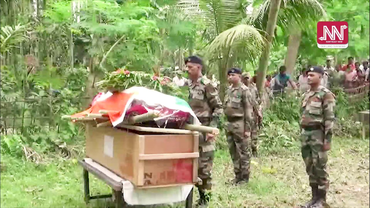 Last tribute to army jawan, Jogendra Bhyuan, of Nagaon