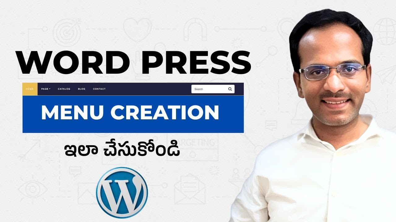 Menu Creation in Word Press Website | Best Digital Marketing Course Training in Telugu 