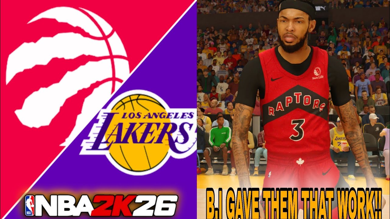 RAPTORS VS LAKERS | THIS GAME WAS SO GOOD!! | NBA 2K26