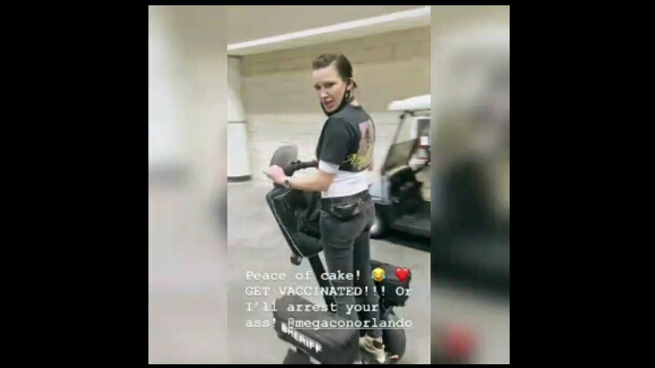 Katie cassidy with the segway #89