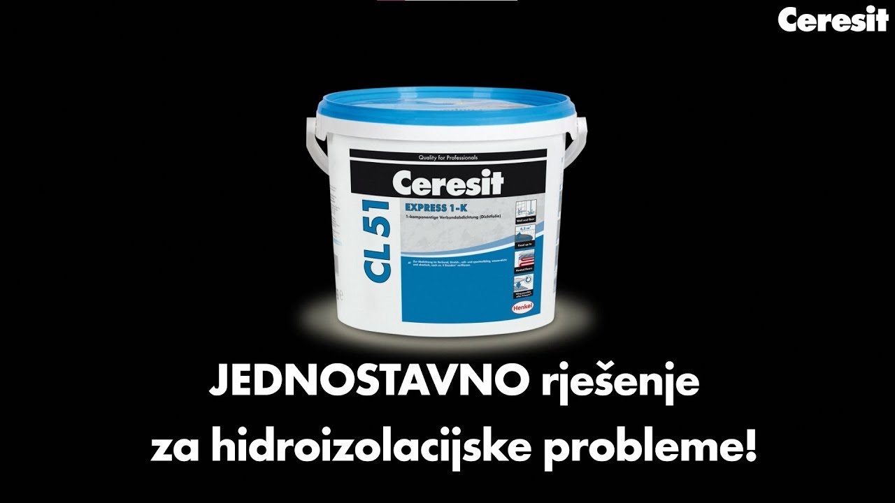 Ceresit I CL 51 Express 1-K I Jednostavno rješenje za hidroizolacijske probleme