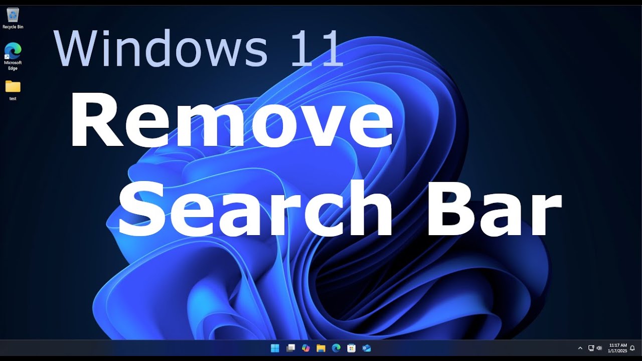Windows 11 - How to Remove Search Bar