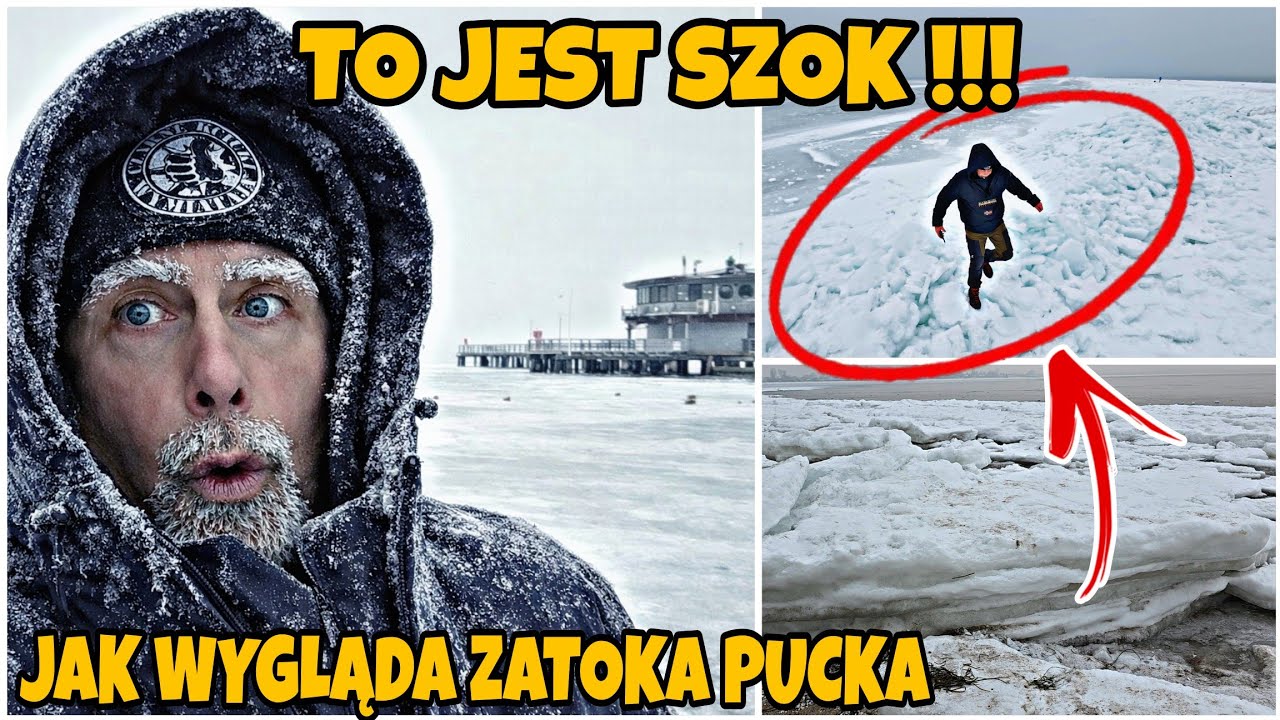 TO JEST SZOK !!! OGROMNA KRA LODOWA NA ZATOCE PUCKIEJ !!! JAK TO WYGLĄDA 