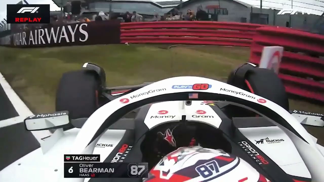 Leaked Funny Haas Radio Ollie Bearman Pitlane Entry Crash At British Grand Prix F1 Silverstone