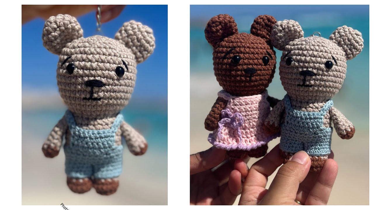 كفايه لابوبو ويلا نعمل دبدوبو (فيديو الملابس)🧸crochet amigurimi  bear