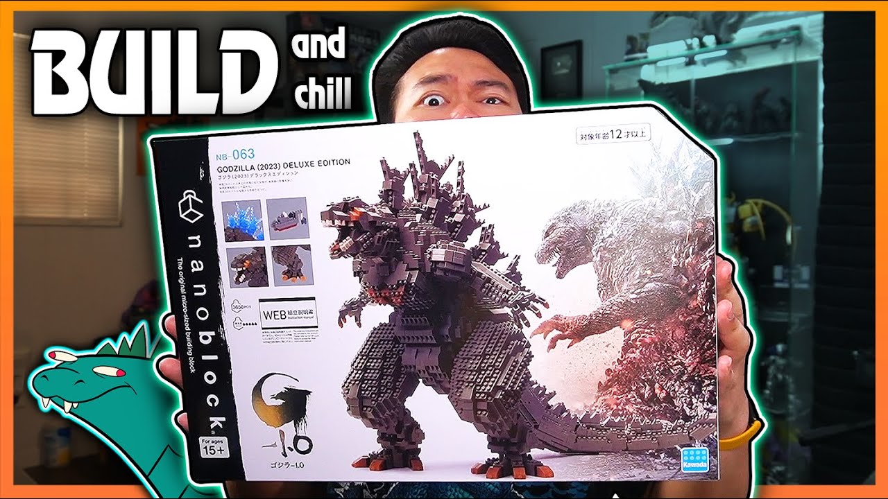 Building this GODZILLA Minus One by Nanoblock [Build and Chill]