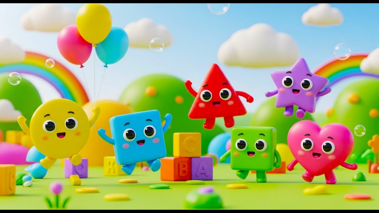 Shapes Song for Kids | Learn Shapes with Fun | Preschool Learning Nursery Rhyme