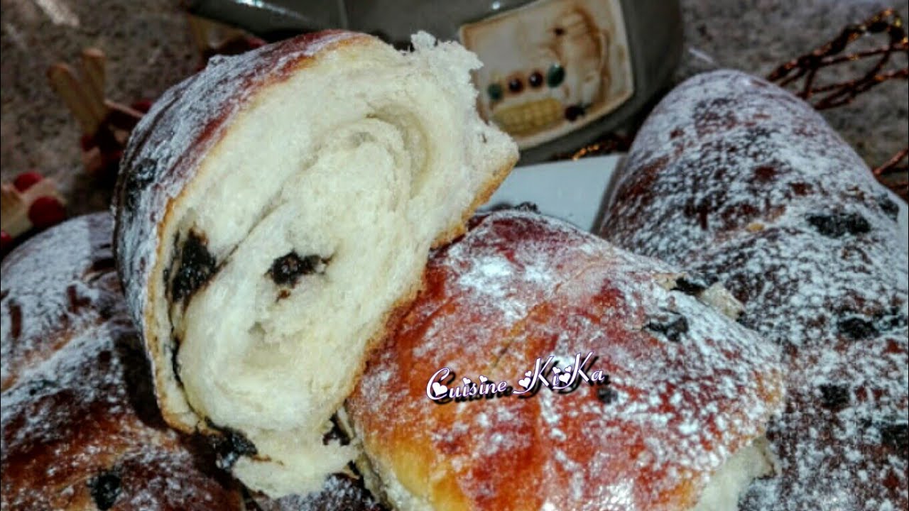 للسحور ، خبز بريوشي مورق بحبيبات الشوكولا