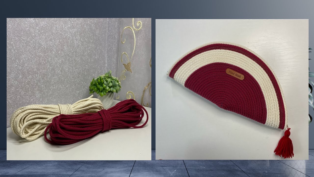 Косметичка из хлопкового шнура