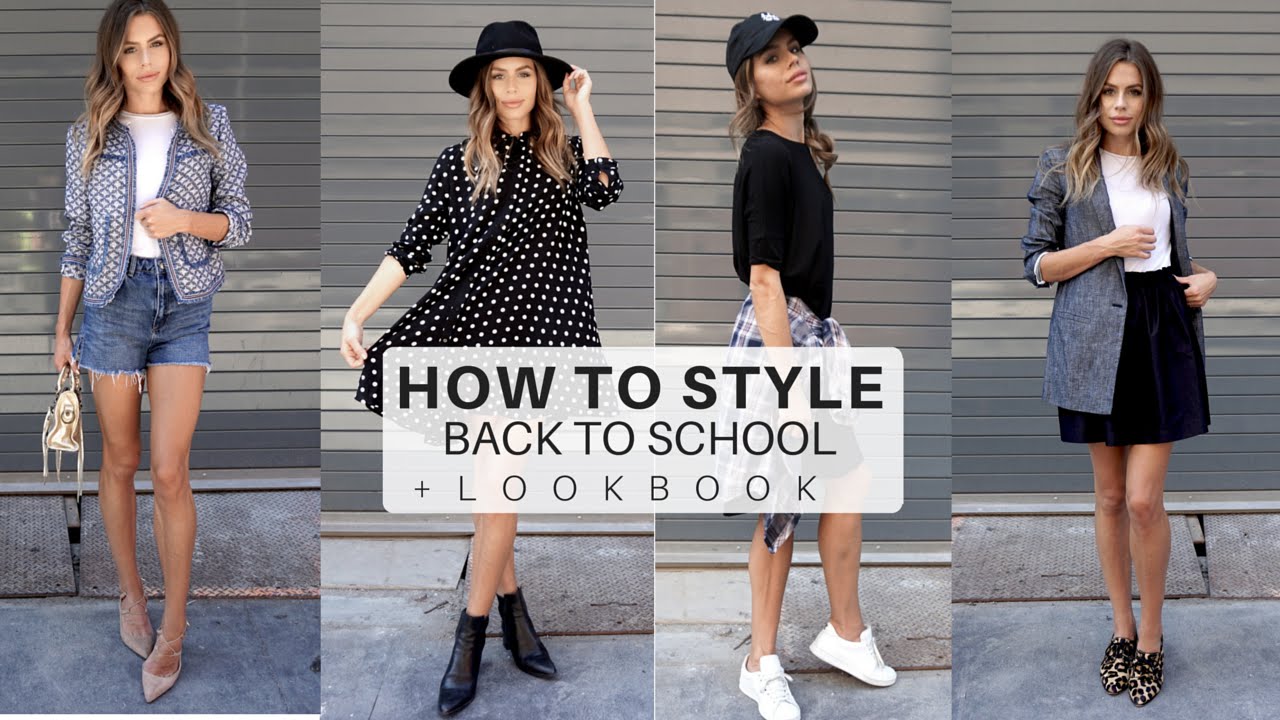 How To Style : Back To School Outfits 2016 // LOOK BOOK + TIPS // College - University