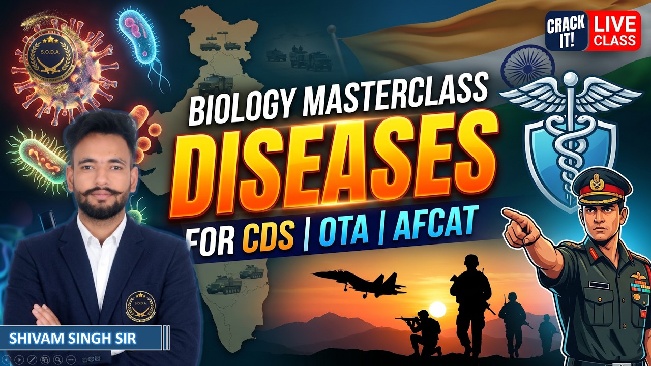 Human Diseases in One Shot | General Science for CDS/OTA & AFCAT 2026 | General Science #afcat  #CDS