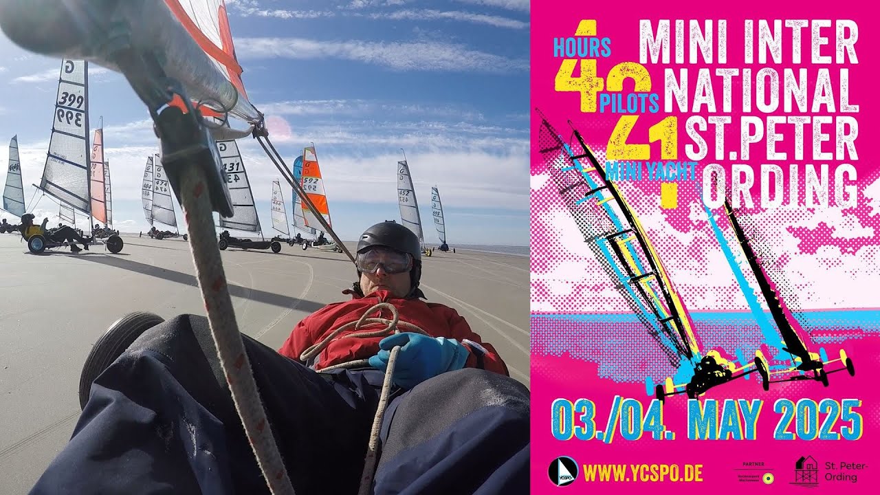 4h 2Pilots 1 Mini Yacht - Strandsegeln extreme Langstrecke