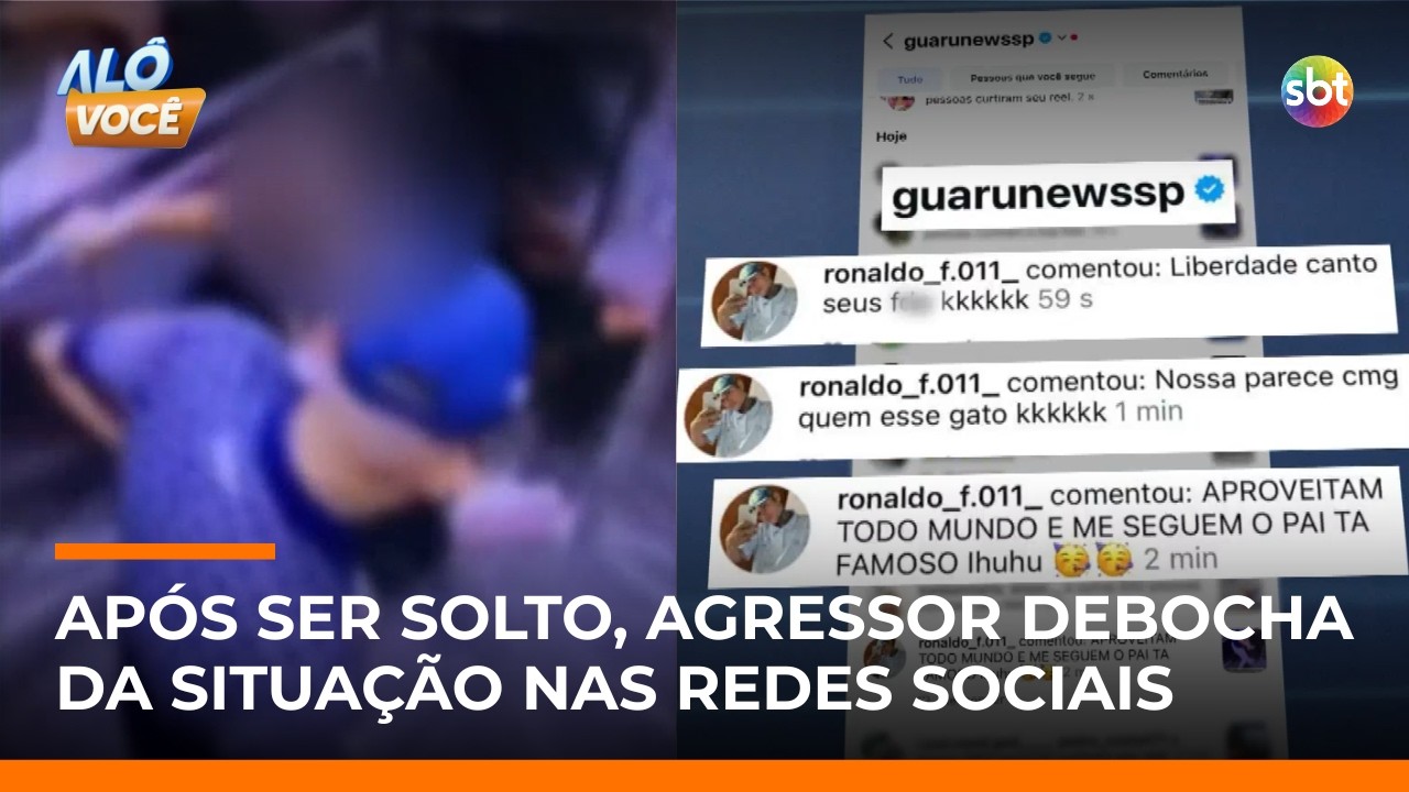 Solto após agredir a ex em elevador, homem debocha em rede social: 