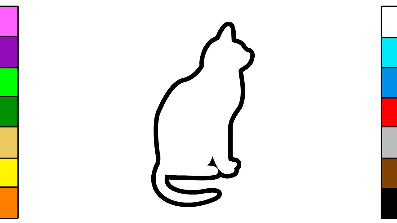 Kitty Cat Coloring Pages for Kids