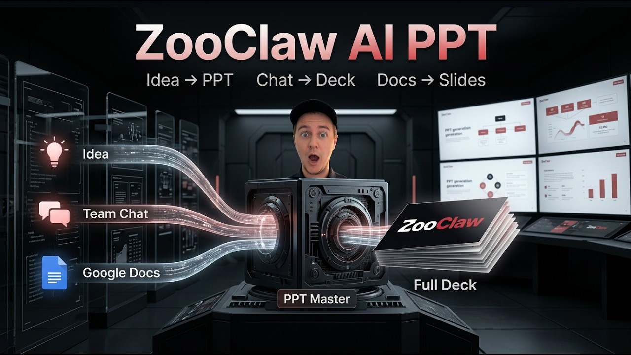ZooClaw AI PPT &mdash; от Google Docs и командного чата до готовой презентации