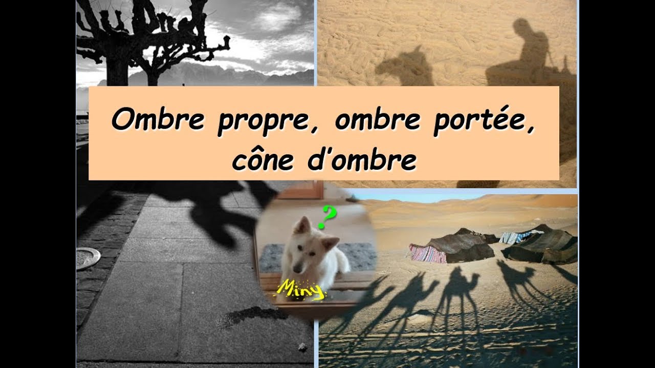 Ombre, ombre portée et cône d'ombre