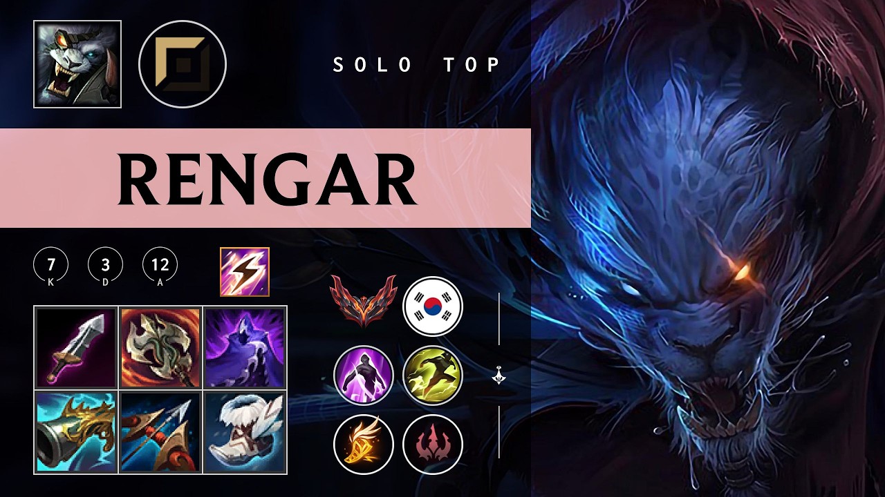 Rengar Top vs Warwick - KR Grandmaster Patch 26.05