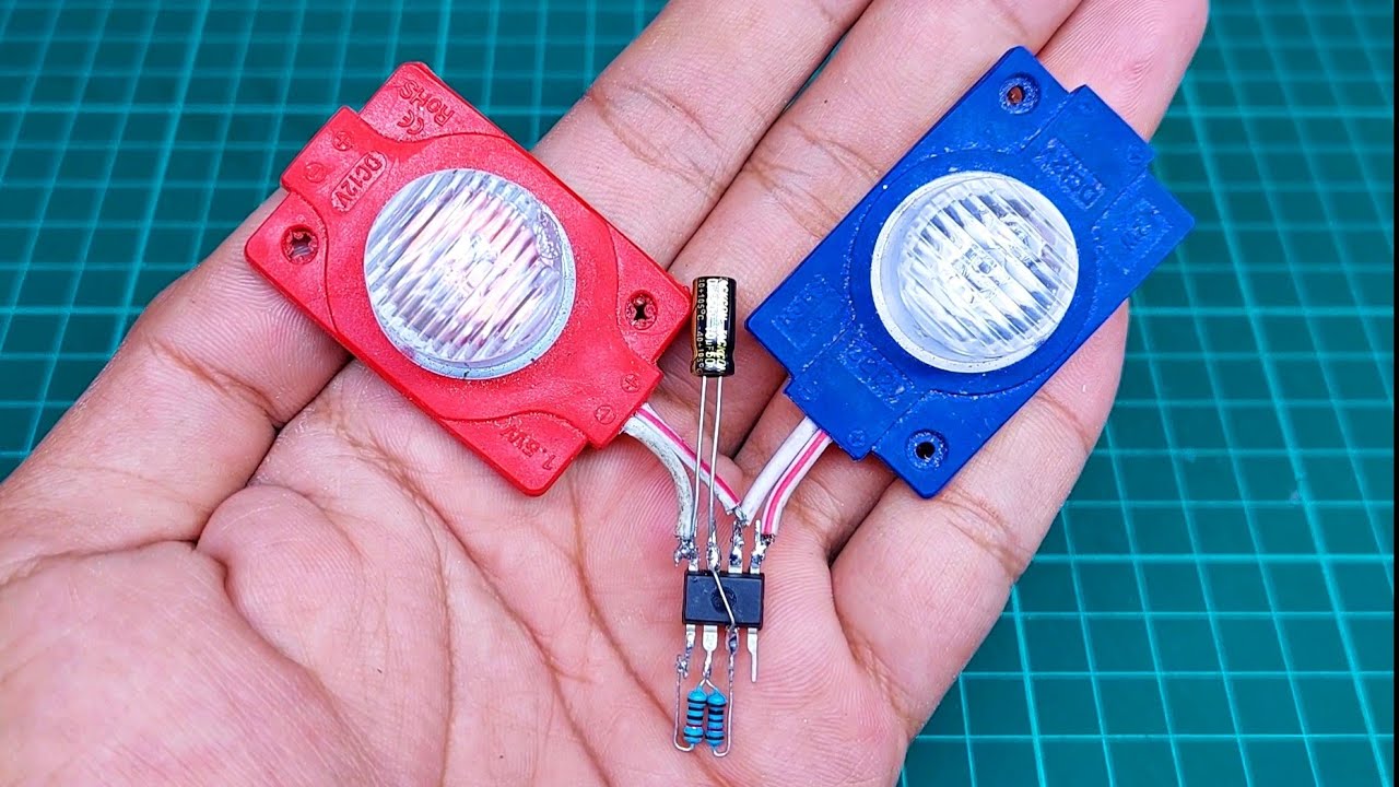 CARA TERMUDAH MEMBUAT LAMPU STROBO KEDIP BERGANTIAN !!