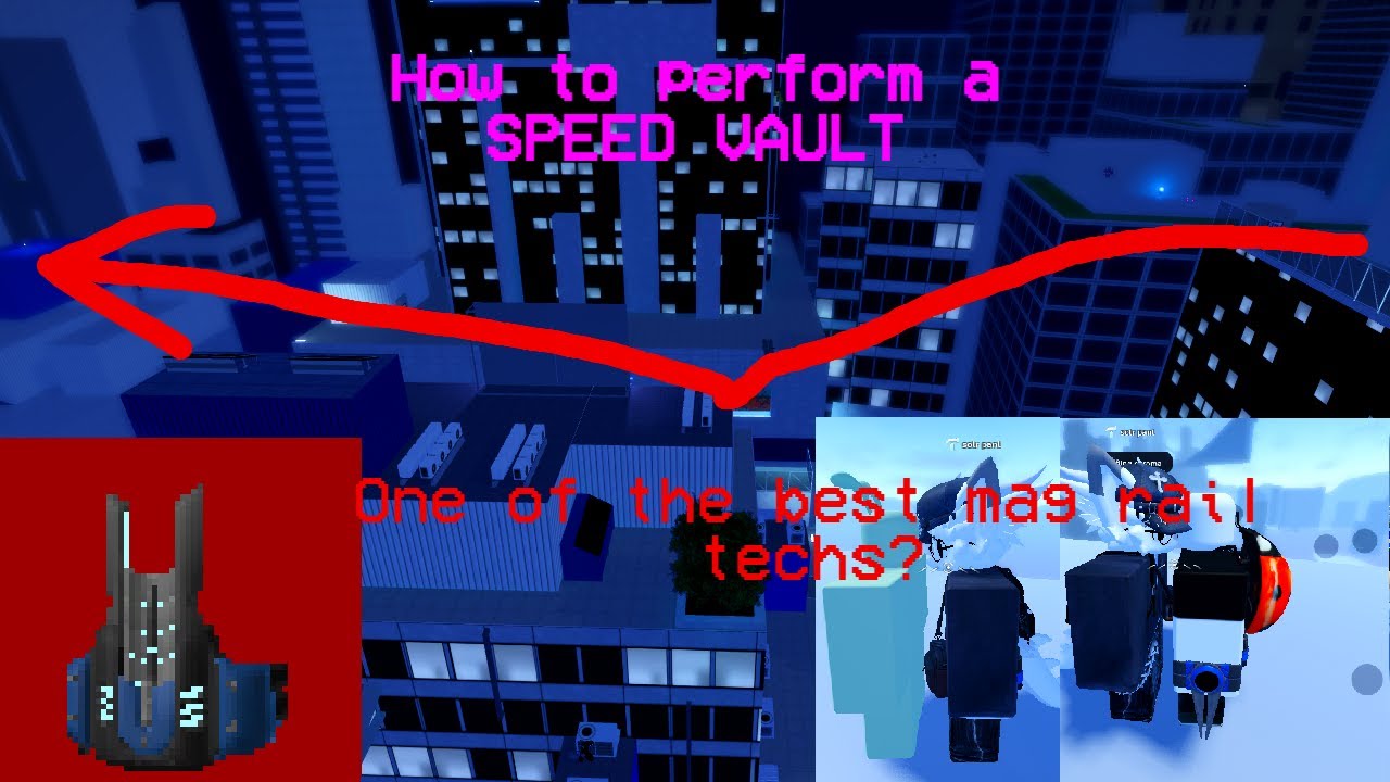 How to perform a SPEED VAULT || Parkour Reborn 1.51 MAG RAIL