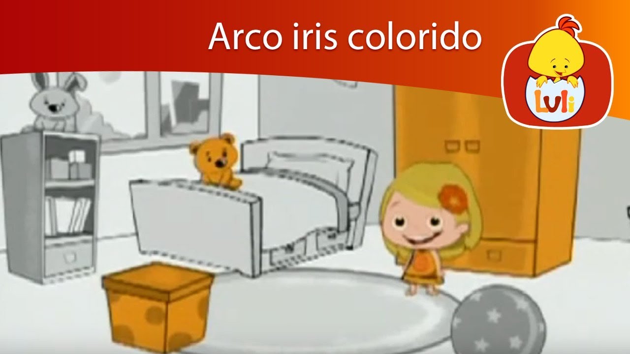 Arco iris colorido - El color naranja - Luli TV